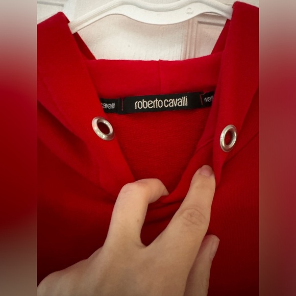 Roberto Cavelli red hoodie - Picture 3 of 4